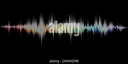 Abstrakte digitale Equalizer-Schallwelle Stock Vektor