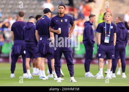 Berlin am Sonntag, 14. Juli 2024. Jude Bellingham vor dem Finale der UEFA-Europameisterschaft zwischen Spanien und England im Olympiastadion in Berlin am Sonntag, den 14. Juli 2024. (Foto: Pat Scaasi | MI News) Credit: MI News & Sport /Alamy Live News Stockfoto