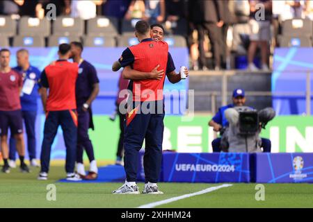 Berlin am Sonntag, 14. Juli 2024. Jude Bellingham vor dem Finale der UEFA-Europameisterschaft zwischen Spanien und England im Olympiastadion in Berlin am Sonntag, den 14. Juli 2024. (Foto: Pat Scaasi | MI News) Credit: MI News & Sport /Alamy Live News Stockfoto