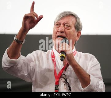 Taormina, Italien. Juli 2024. Tony Sperandeo besucht am 14. Juli 2024 das 70. Taormina Film Festival in Taormina, Italien. (Foto: Gabriele Maricchiolo/NurPhoto) Credit: NurPhoto SRL/Alamy Live News Stockfoto