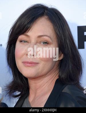 Santa Monica, USA. Juli 2024. Shannen Doherty, „Beverly Hills, 90210“ und „Charmed“ Schauspielerin, stirbt mit 53 Jahren nach einer langen Krebsschlacht am 13. Juli 2024. -------------------------------------------------------------------------------- Shannen Doherty kommt am 7. September 2018 in Santa Monica, CA. © Lisa OConnor/AFF-USA.com Credit: AFF/Alamy Live News bei der Fernsehsendung Stand Up to Cancer (SU2C) von 2018 an Stockfoto