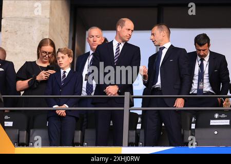 Berlin am Sonntag, 14. Juli 2024. Prinz Wilhelm vor dem Finale der UEFA-Europameisterschaft zwischen Spanien und England im Olympiastadion in Berlin am Sonntag, den 14. Juli 2024. (Foto: Pat Scaasi | MI News) Credit: MI News & Sport /Alamy Live News Stockfoto