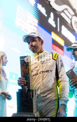 MALYKHIN Aliaksandr (Kna), Manthey Purerxcing, Porsche 911 GT3 R, Porträt, Podium während der Rolex 6 Stunden von Sao Paulo 2024, 5. Runde der FIA Langstrecken-Weltmeisterschaft 2024, vom 12. Bis 14. Juli 2024 auf dem Autodromo Jose Carlos Pace in Interlagos, Brasilien Stockfoto