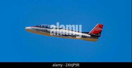 G-2 Galeb (Möwe) auf der CIAV Air Show 2024 in Varazdin, Kroatien Stockfoto