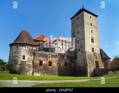 Die Wasserburg Svihov im Lokal vodní hrad Švihov ist ein Überrest einer mittelalterlichen Wasserfestung in Tschechien Stockfoto