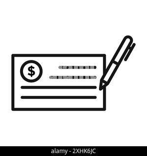 Geldscheck-Symbol Vektor-Logo-Set-Sammlung oder Bündelpackung Stock Vektor