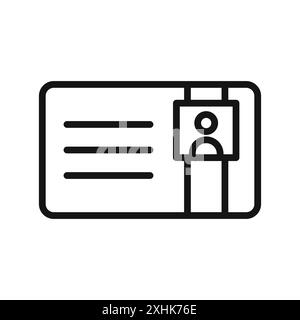 ID-Badge-Symbol Vektor-Logo-Set Sammlung oder Bündelpackung Stock Vektor