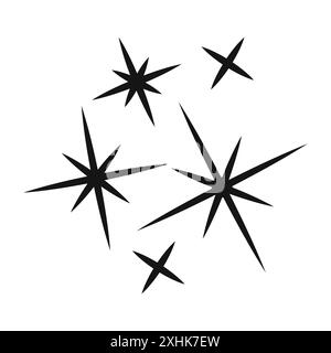 Sparkles-Symbol Vektor-Logo-Set-Kollektion oder Bündelpackung Stock Vektor