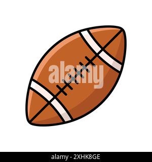 american Football Icon Vektor Design Vorlage auf weißem Hintergrund Stock Vektor
