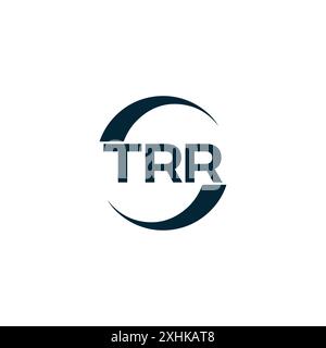 TRR-Logo. T R R DESIGN. Weißer TRR-Buchstabe. TRR, T R R Letter Logodesign. T R R Letter Logodesign in GOLD, GOLDENES LOGO, DREI, Stil. Letter-Logo-Set Stock Vektor