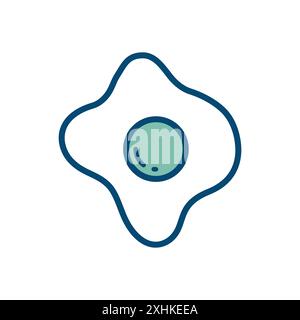 Ei-Symbol-Vektor-Design-Vorlage in weißem Hintergrund Stock Vektor