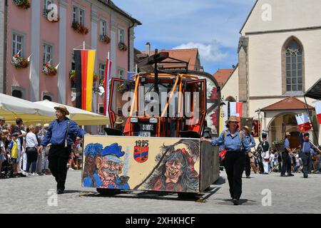 Rottenburg großer Umzug, 750 Jahre Rottenburg, 14.07.2024, *** Rottenburg Grosse Parade, 750 Jahre Rottenburg, 14 07 2024, Copyright: XEibner-Pressefoto/RalphxKunzex EP RKE Stockfoto