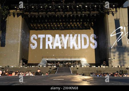 UK. Juli 2024. LONDON, ENGLAND - 14. JULI: Stray Kids im britischen Sommer, Hyde Park am 14. Juli 2024 in London, England. CAP/MAR © MAR/Capital Pictures Credit: Capital Pictures/Alamy Live News Stockfoto