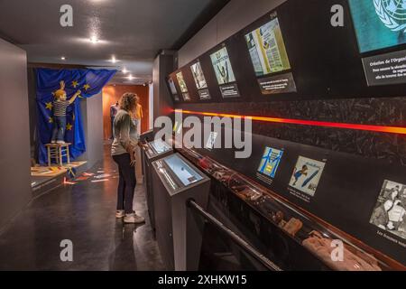 Frankreich, Loire, Estivareilles war Schauplatz schwerer Kämpfe während der Befreiung von Forez im August 1944, Musee d’Histoire du XXe siecle Stockfoto