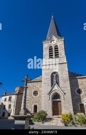 Frankreich, Loire und Estivareilles waren Schauplatz schwerer Kämpfe während der Befreiung von Forez im August 1944 Stockfoto