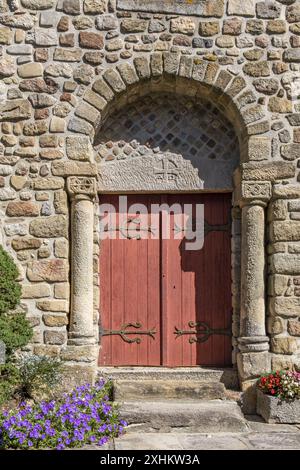 Frankreich, Loire, Saint Etienne, Saint Victor sur Loire, Kirche, Loire-Schluchten Stockfoto