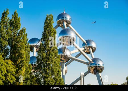 Belgien, Brüssel Nord, das Atomium, errichtet für die Weltausstellung 1958 von Waterkeyn Stockfoto