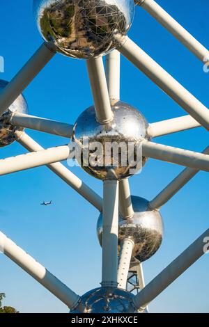 Belgien, Brüssel Nord, das Atomium, errichtet für die Weltausstellung 1958 von Waterkeyn Stockfoto