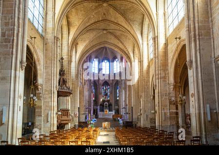 Frankreich, Paris, Saint Leu Saint Gilles Kirche Stockfoto