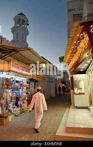 Sultanat von Oman, Muscat, altes Muscat, kleine Moschee am Rande des Muttrah Souks Stockfoto