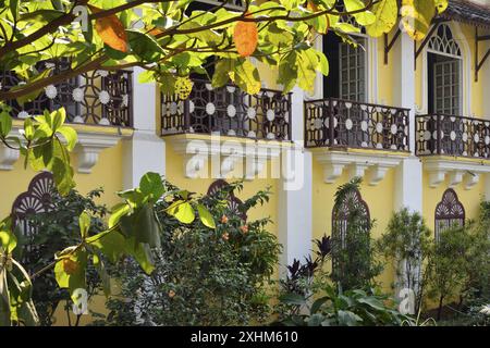 Indien, Goa, Chandor, Braganca House Stockfoto