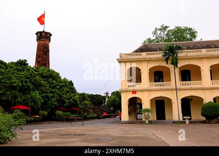 Hanoi Flagtower (Cot Co Ha Noi) Kriegsdenkmal, ein Steinturm in Ha Noi Vietnam Stockfoto