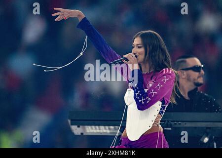 Berlin, Deutschland. Juli 2024. Leony während des UEFA-EURO-Endspiels 2024 zwischen Spanien und England im Olympiastadion in Berlin am 14. Juli 2024 (Foto: Andrew SURMA/ Credit: SIPA USA/Alamy Live News Stockfoto