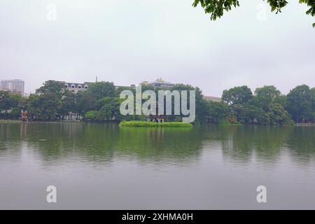 Turtle Tower (Thap Rua), ein Turm am Hoan Kiem See in Hang Trong, Hoan Kiem, Hanoi, Vietnam Stockfoto