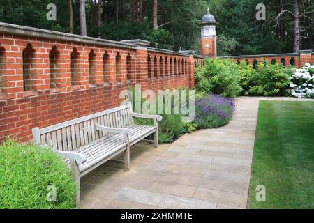 Die muslimische Grabstätte und der Friedenspark in Horsell Common, in der Nähe von Woking, Großbritannien. Stockfoto