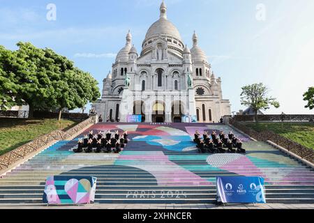 Paris, Frankreich. Juli 2024. Schauspieler treten während der Olympischen Spiele 2024 in Paris auf, Frankreich, am 15. Juli 2024. Quelle: Julien Mattia/Xinhua/Alamy Live News Stockfoto