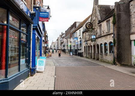 Dorchester, Dorset, Großbritannien, England, Dorchester Town, Dorchester Dorset, Dorchester UK, Town, Dorchester England, Dorchester Stadtzentrum, Straße Stockfoto