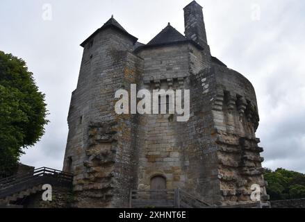 Das Schloss. Die geschlossene Stadt Vannes. Mittelalterliche Stadt Vannes. Die Schönheiten des Morbihan Golfplatzes Stockfoto