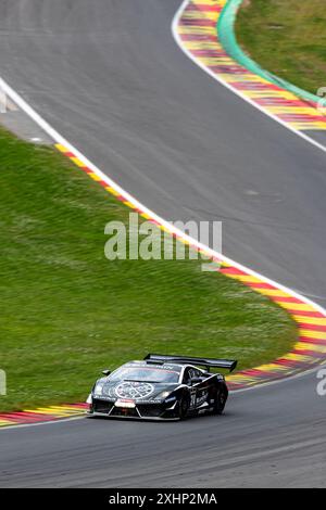 Franchorchamps, Belgien, 29. Juni 2024, #24 Nico Verdonck (BEL) - Lamborghini Gallardo GT3/2012 während des CrowdStrike Spa 2024 24 Stunden, hundertjähriges Jubiläum e Stockfoto