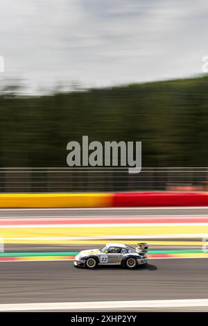 Franchorchamps, Belgien, 29. Juni 2024, #22 Sebastian Glaser DE) - Porsche 993 GT2 Evo/1999 während des CrowdStrike Spa 2024 24 Stunden, hundertjährige Editi Stockfoto