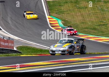 Franchorchamps, Belgien, 29. Juni 2024, #22 Sebastian Glaser DE) - Porsche 993 GT2 Evo/1999 während des CrowdStrike Spa 2024 24 Stunden, hundertjährige Editi Stockfoto