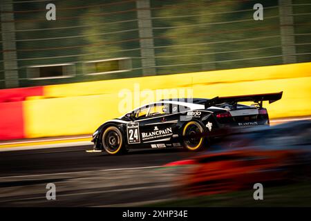 Franchorchamps, Belgien, 28. Juni 2024, #24 Nico Verdonck (BEL) - Lamborghini Gallardo GT3/2012 Endurance Racing Legends (1993-2013) - 24 Stunden Spa Stockfoto