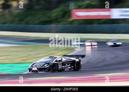 Franchorchamps, Belgien, 28. Juni 2024, #24 Nico Verdonck (BEL) - Lamborghini Gallardo GT3/2012 Endurance Racing Legends (1993-2013) - 24 Stunden Spa Stockfoto