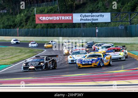 Franchorchamps, Belgien, 28. Juni 2024, #24 Nico Verdonck (BEL) - Lamborghini Gallardo GT3/2012 Endurance Racing Legends (1993-2013) - 24 Stunden Spa Stockfoto