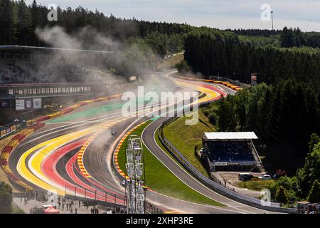 Franchorchamps, Belgien, 28. Juni 2024, Raidillon während des CrowdStrike Spa 24 Stunden 2024, hundertjährige Ausgabe, Endurance Racing Legends (Peter Auto), Stockfoto