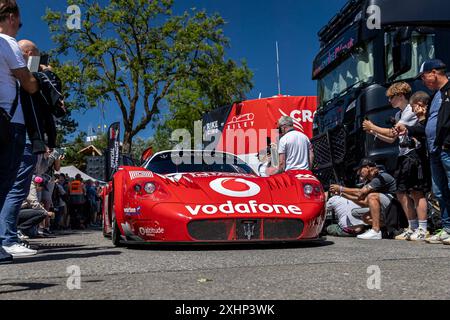 Franchorchamps, Belgien, 28. Juni 2024, #14 Evgeny Kireev - Maserati MC12 GT1/2005 während des CrowdStrike Spa 2024 24 Stunden, hundertjährige Ausgabe, Endur Stockfoto