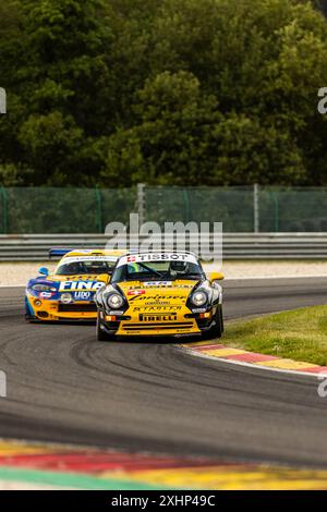 Franchorchamps, Belgien, 27. Juni 2024, #55 André Bezuidenhout (ZA) - Porsche 993 GT2/1995 während des CrowdStrike Spa 2024 24 Stunden, hundertjährige Editio Stockfoto