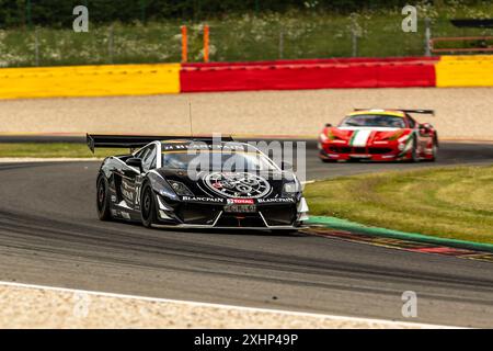 Franchorchamps, Belgien, 27. Juni 2024, #24 Jack Tetley (GB) - Lamborghini Gallardo GT3/2012 während des CrowdStrike Spa 2024 24 Hours, hundertjährige Bearbeitung Stockfoto