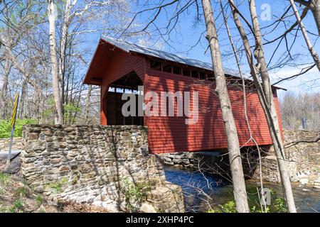 Roddy Road Covered Bridge Frederick County Maryland Stockfoto