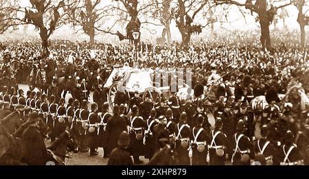 Queen Victorias Begräbnis im Hyde Park, London, 1901 Stockfoto