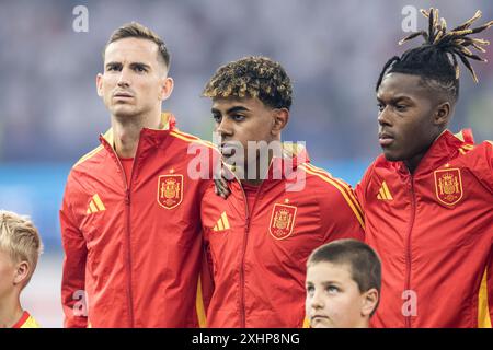 Berlin, Deutschland. Juli 2024. Lamine Yamal aus Spanien wurde im Finale der UEFA Euro 2024 zwischen Spanien und England im Olympiastadion in Berlin gesehen. Quelle: Gonzales Photo/Alamy Live News Stockfoto