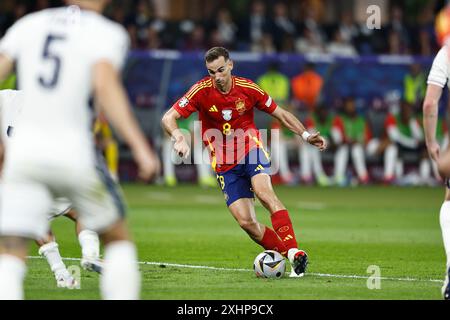 Berlin, Deutschland. Juli 2024. Fabian Ruiz (ESP) Fußball/Fußball : UEFA-Europameisterschaft Deutschland 2024 - Endspiel zwischen Spanien 2-1 England im Olympiastadion in Berlin. Quelle: Mutsu Kawamori/AFLO/Alamy Live News Stockfoto