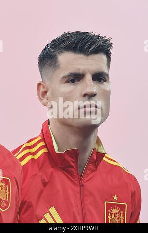 Berlin, Deutschland. Juli 2024. Alvaro Morata (ESP) Fußball/Fußball : UEFA-Europameisterschaft Deutschland 2024 - Endspiel zwischen Spanien 2-1 England im Olympiastadion in Berlin. Quelle: Mutsu Kawamori/AFLO/Alamy Live News Stockfoto