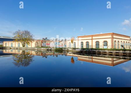 Frankreich, Meurthe et Moselle, Nancy, Meurthe Riversides, der Canal de Nancy (Kanal von Nancy) verbindet den Kanal von Marne mit dem Rhein, dem ehemaligen i. Stockfoto