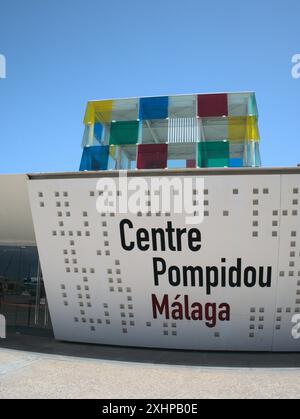 Centre Pompidou Arts Ausstellungsfläche, Malaga, Andalusien, Spanien Stockfoto