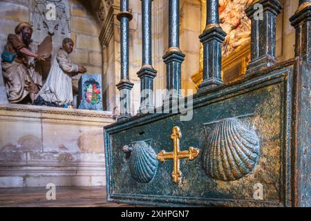 Spanien, Provinz Biskaya, Ziortza-Bolibar, Kloster Zenarruza am Camino del Norte, spanische Pilgerroute nach Santiago de Compostela, UNESCO-Weltkulturerbe Stockfoto